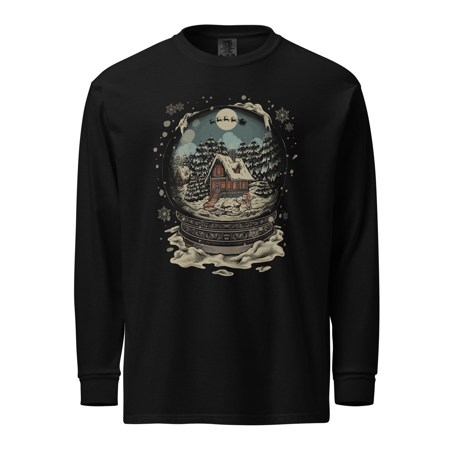 Christmas Snow Globe Long Sleeve Tee