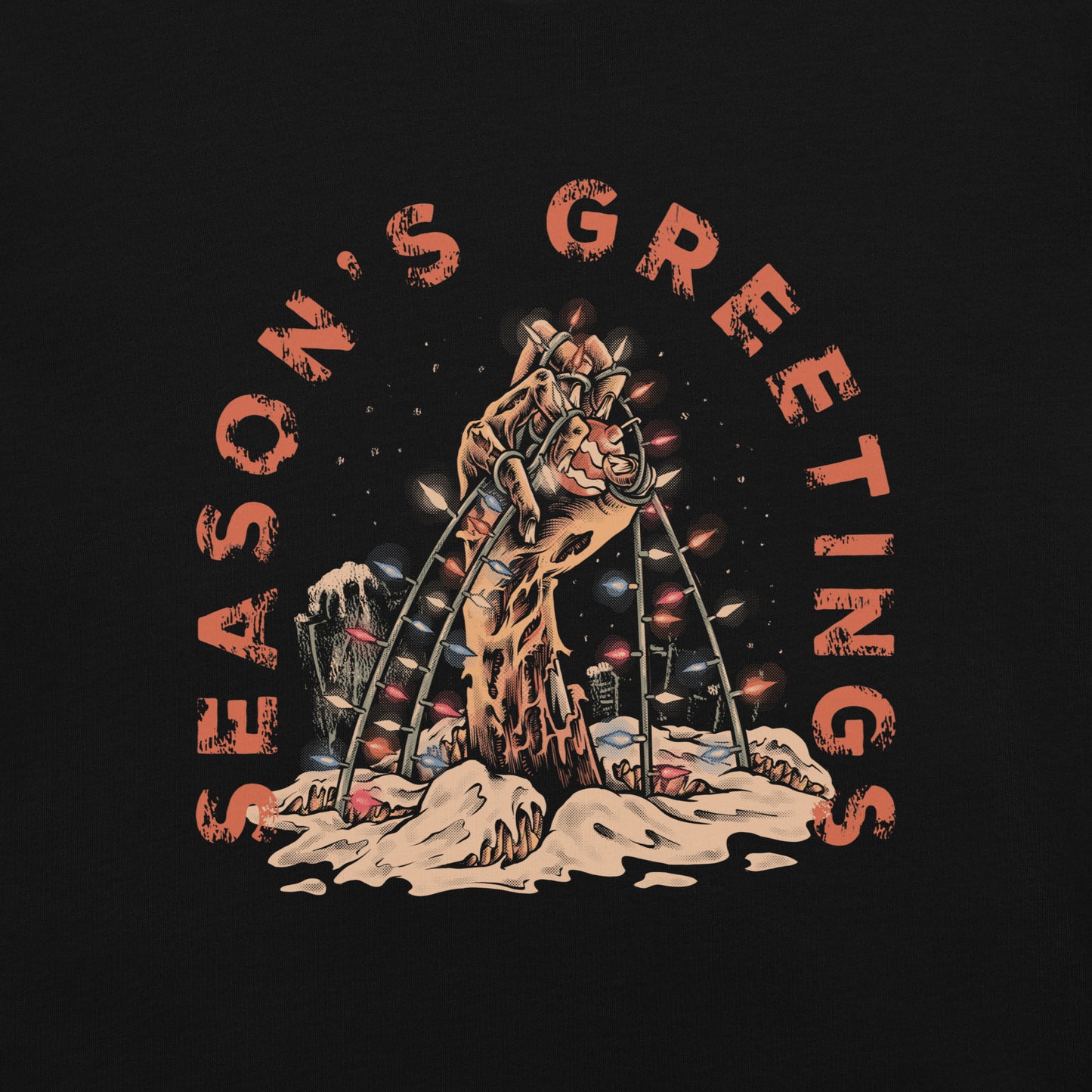 Season’s Greetings Horror T-Shirt – Dark Christmas Shirt