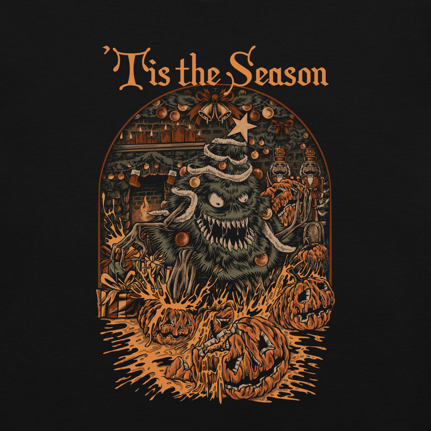 ππ βTis the Season β Creepy Christmas Tree Horror Tee