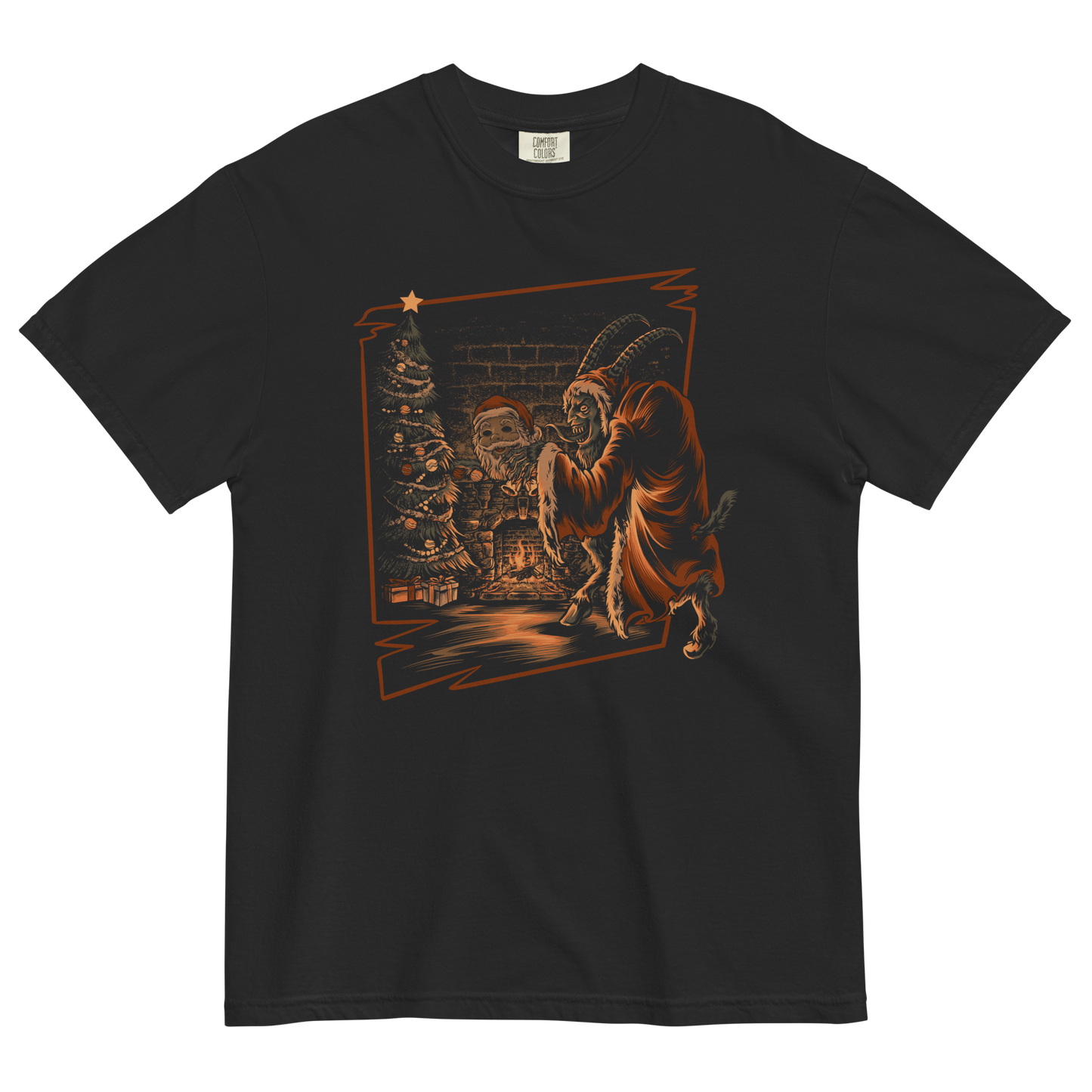 Krampus T-Shirt – Gothic Christmas Short Sleeve Tee