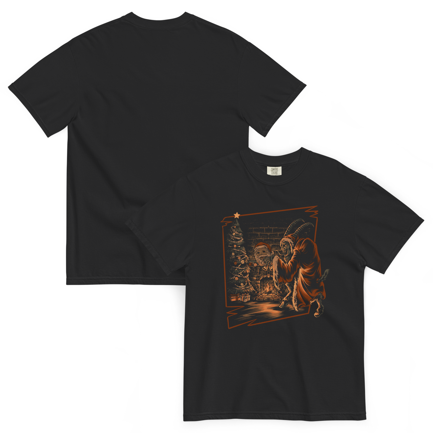 Krampus T-Shirt – Gothic Christmas Short Sleeve Tee