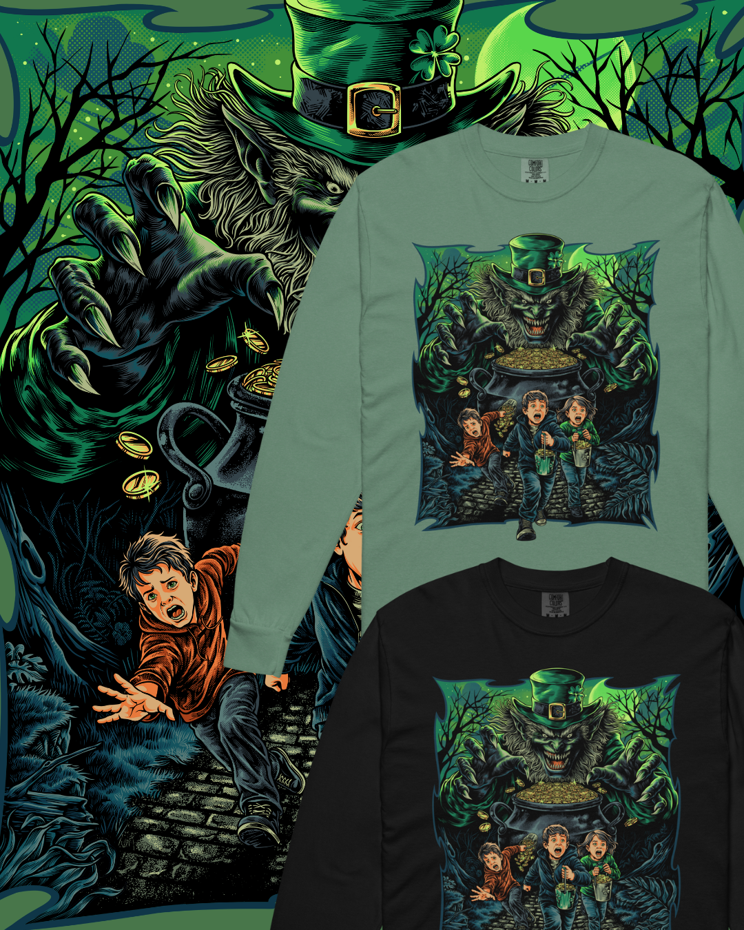 Lucky Nightmare: Leprechaun’s Revenge Long Sleeve Tee