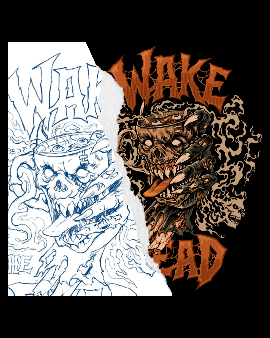 Wake The Dead Coffee Hoodie | Midweight Graphic Pullover