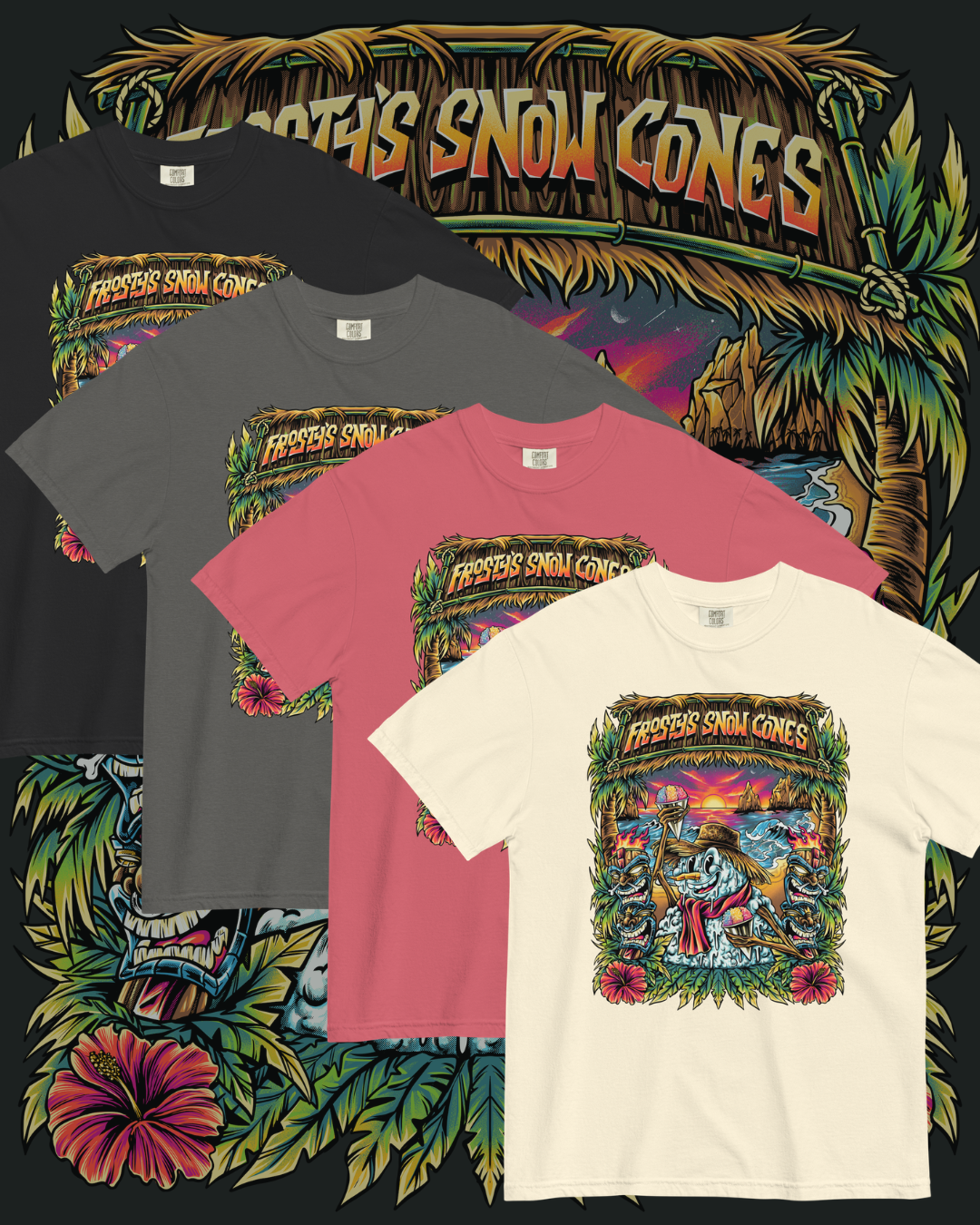 Frosty's Snow Cones — Christmas in July T-Shirt