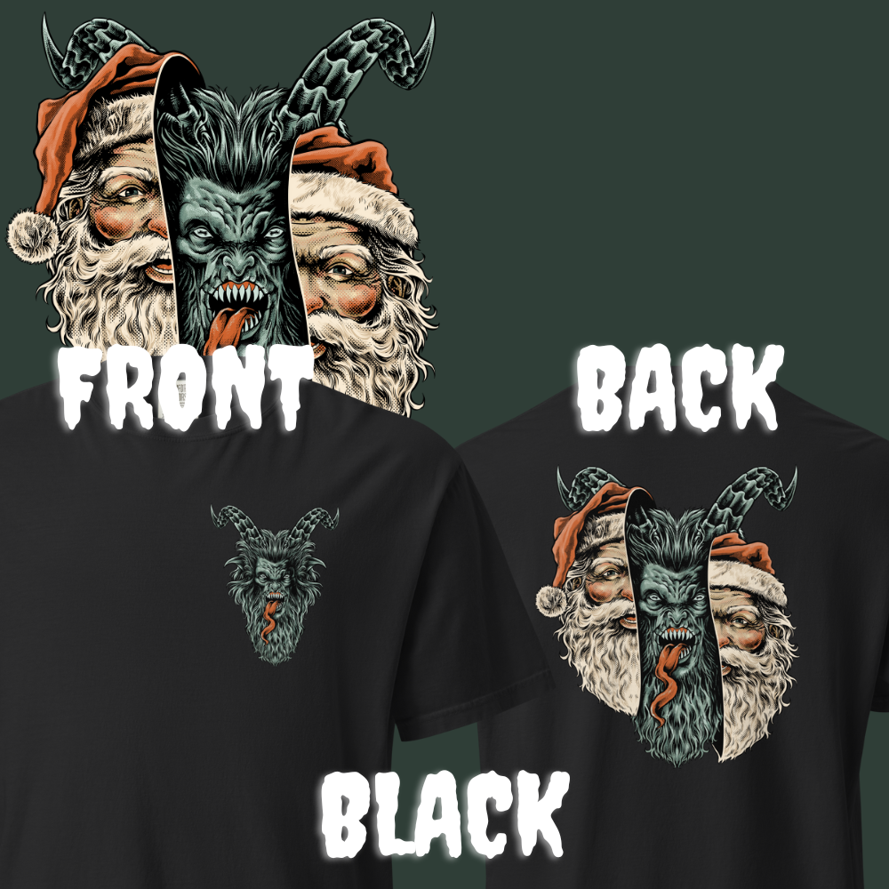 Team Krampus: Krampus v Santa Double Sided Tee