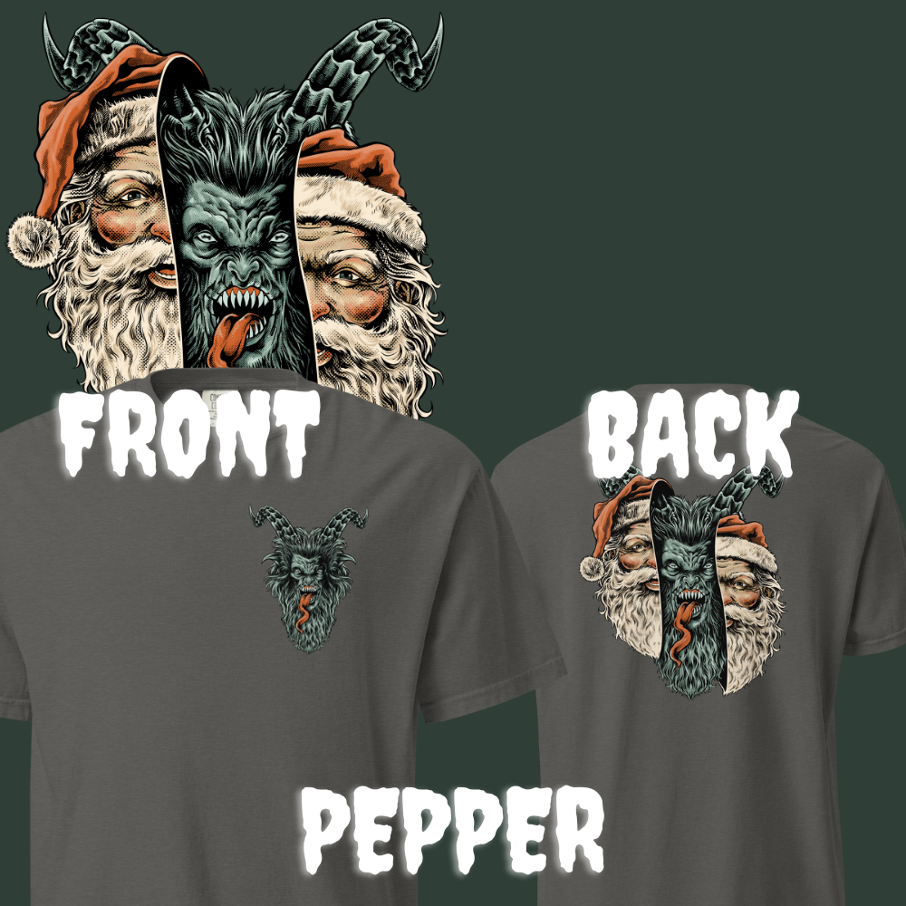 Team Krampus: Krampus v Santa Double Sided Tee
