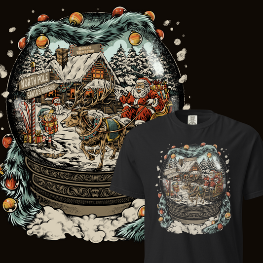 Santa's Snow Globe Tee