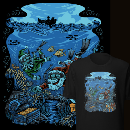 Snorkeling Santa Tee