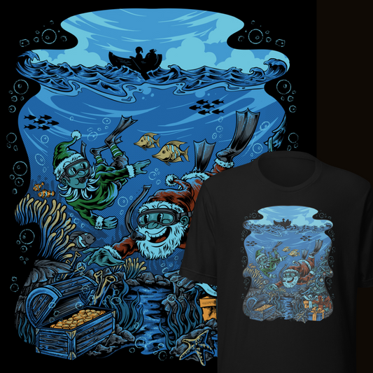 Snorkeling Santa Tee