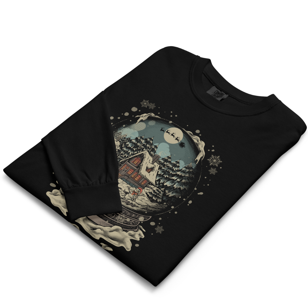Christmas Snow Globe Long Sleeve Tee