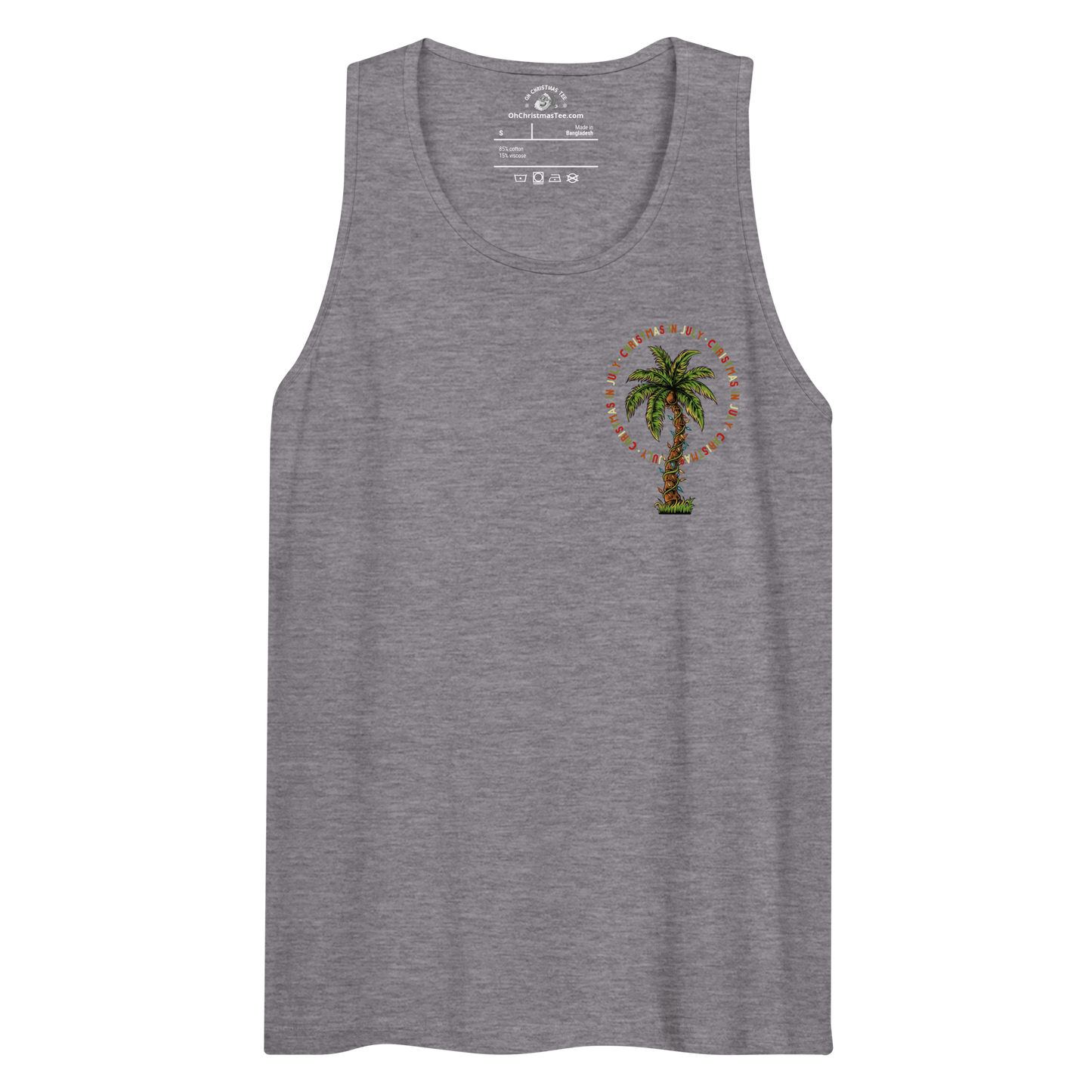 Christmas in July — Palm Tree Logo Tank