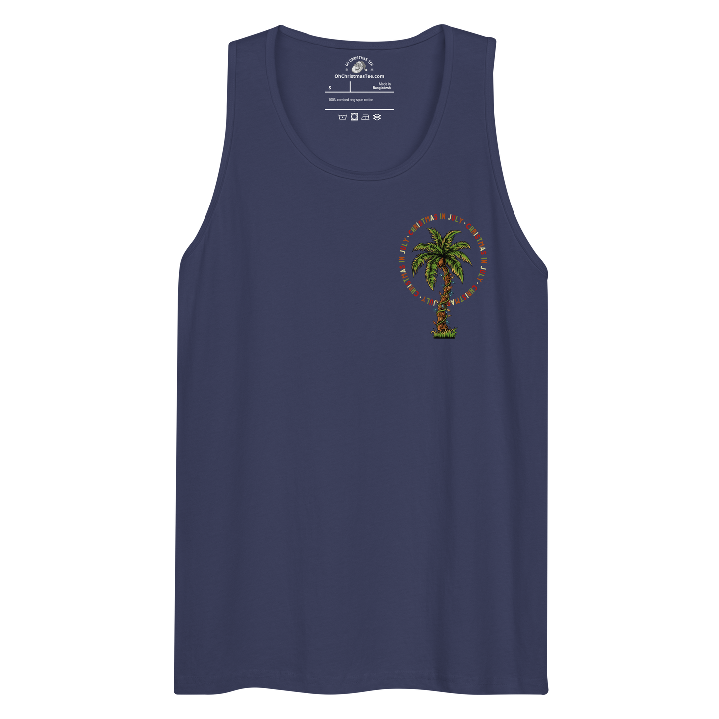 Christmas in July — Palm Tree Logo Tank