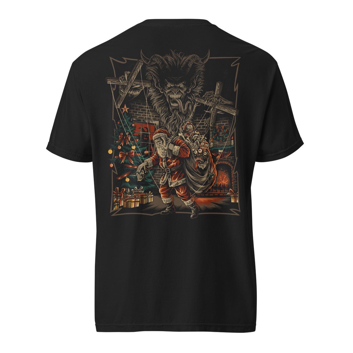 The Puppet Master | Krampus & Santa Double Sided Graphic Tee