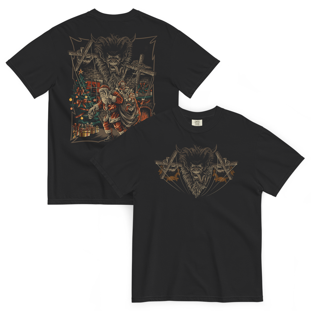 The Puppet Master | Krampus & Santa Double Sided Graphic Tee
