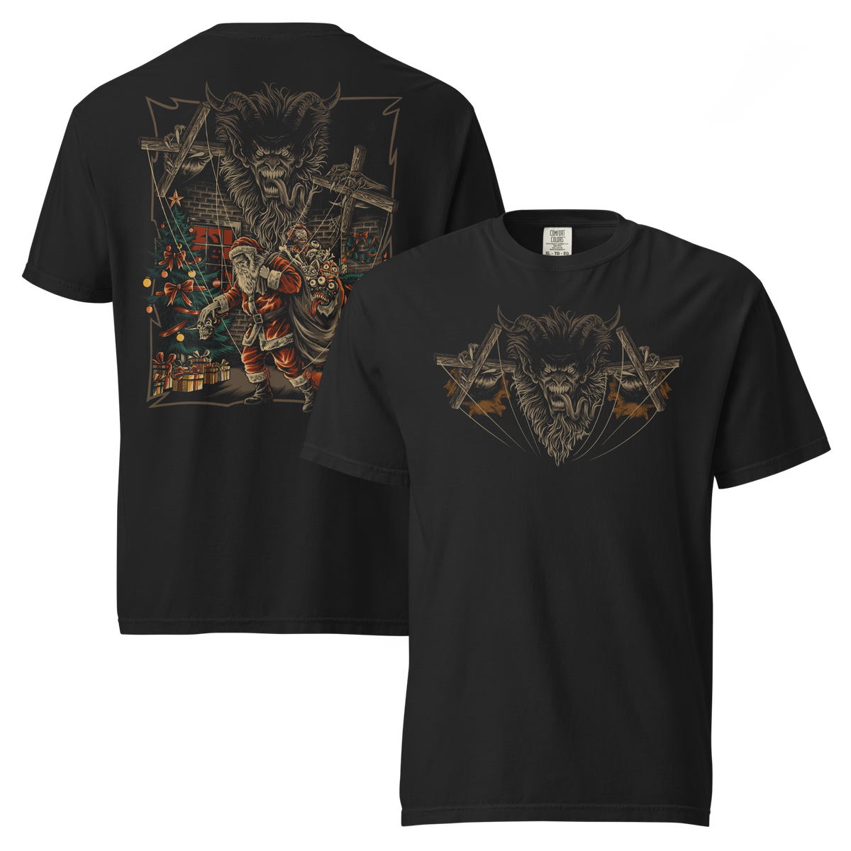 The Puppet Master | Krampus & Santa Double Sided Graphic Tee