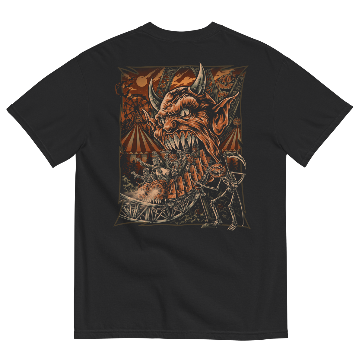 The Last Ride: Monster Coaster T-Shirt (Double-Sided)