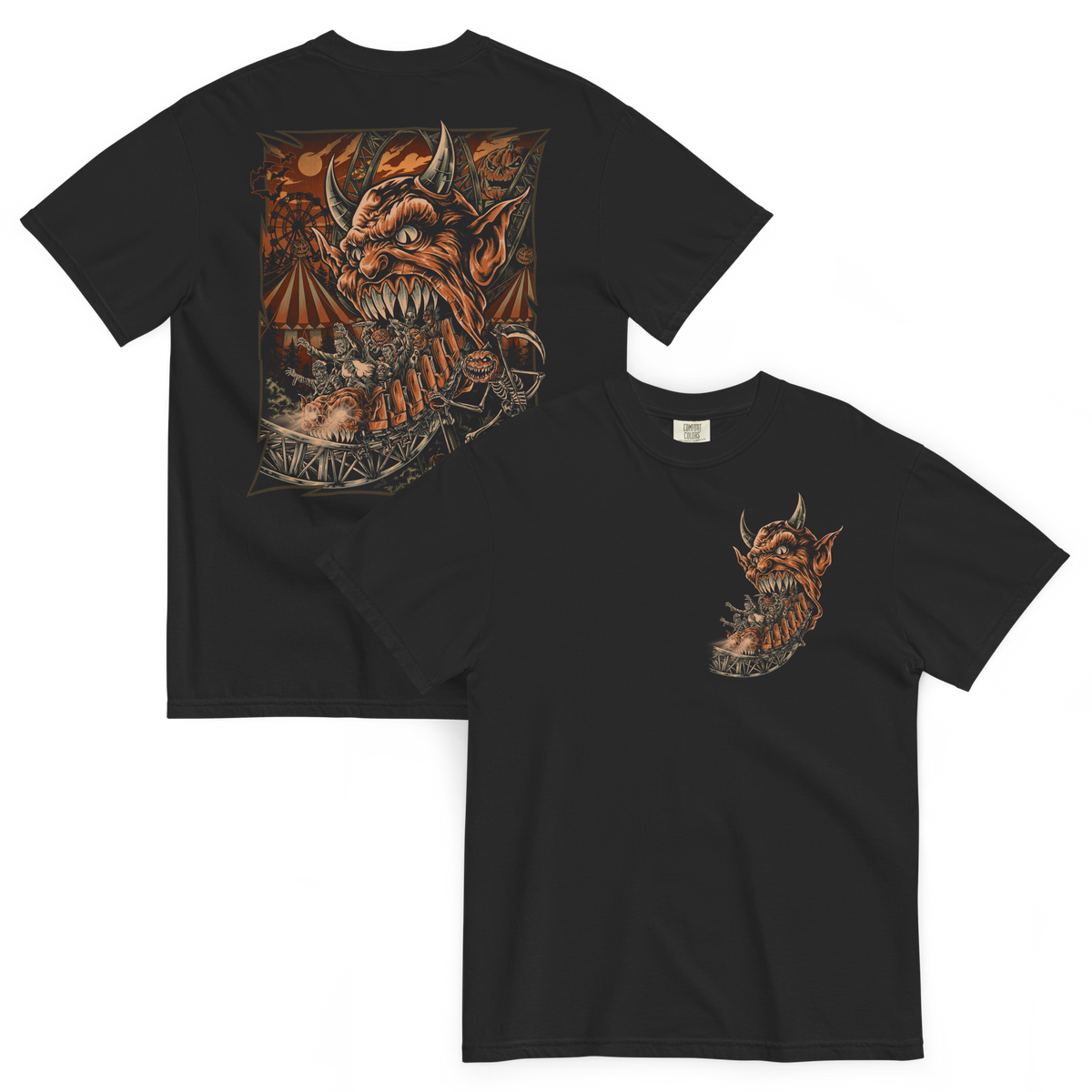 The Last Ride: Monster Coaster T-Shirt (Double-Sided)