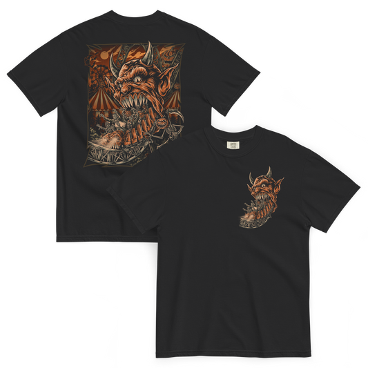 The Last Ride: Monster Coaster T-Shirt (Double-Sided)
