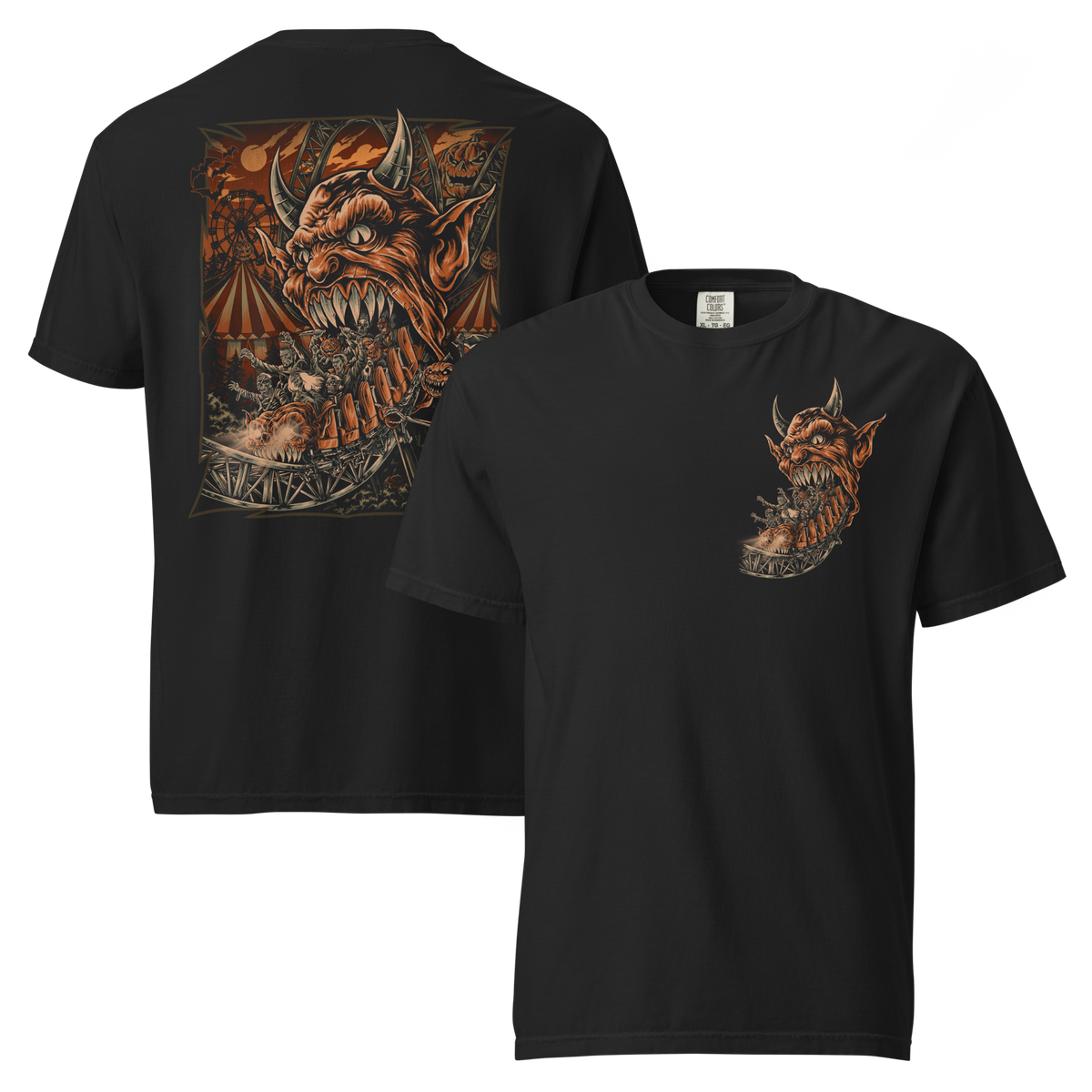 The Last Ride: Monster Coaster T-Shirt (Double-Sided)