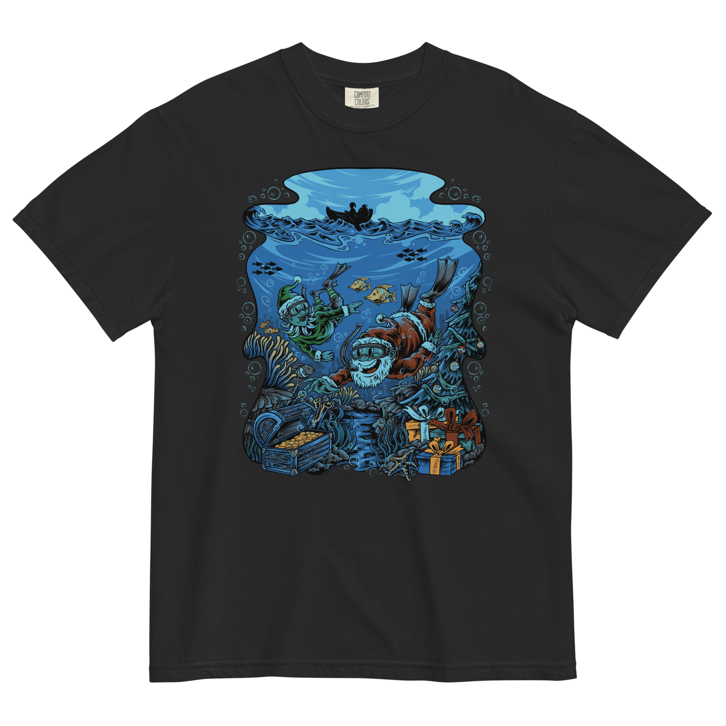 Snorkelin' Santa: Reef's Greetings Tee