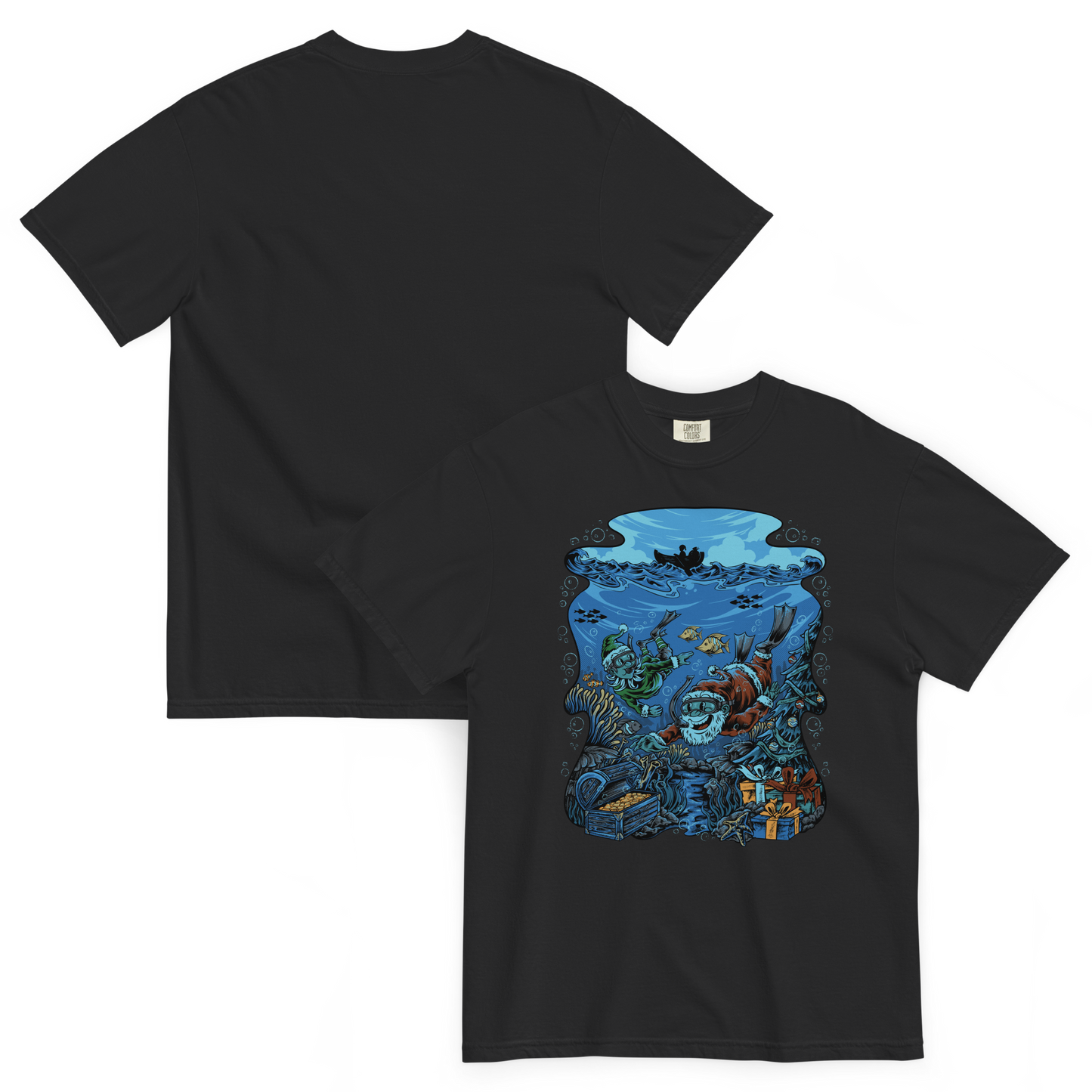 Snorkelin' Santa: Reef's Greetings Tee