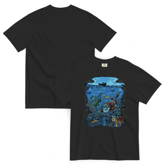 Snorkelin' Santa: Reef's Greetings Tee