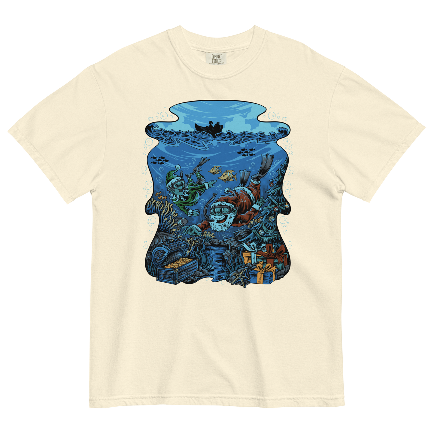 Snorkelin' Santa: Reef's Greetings Tee