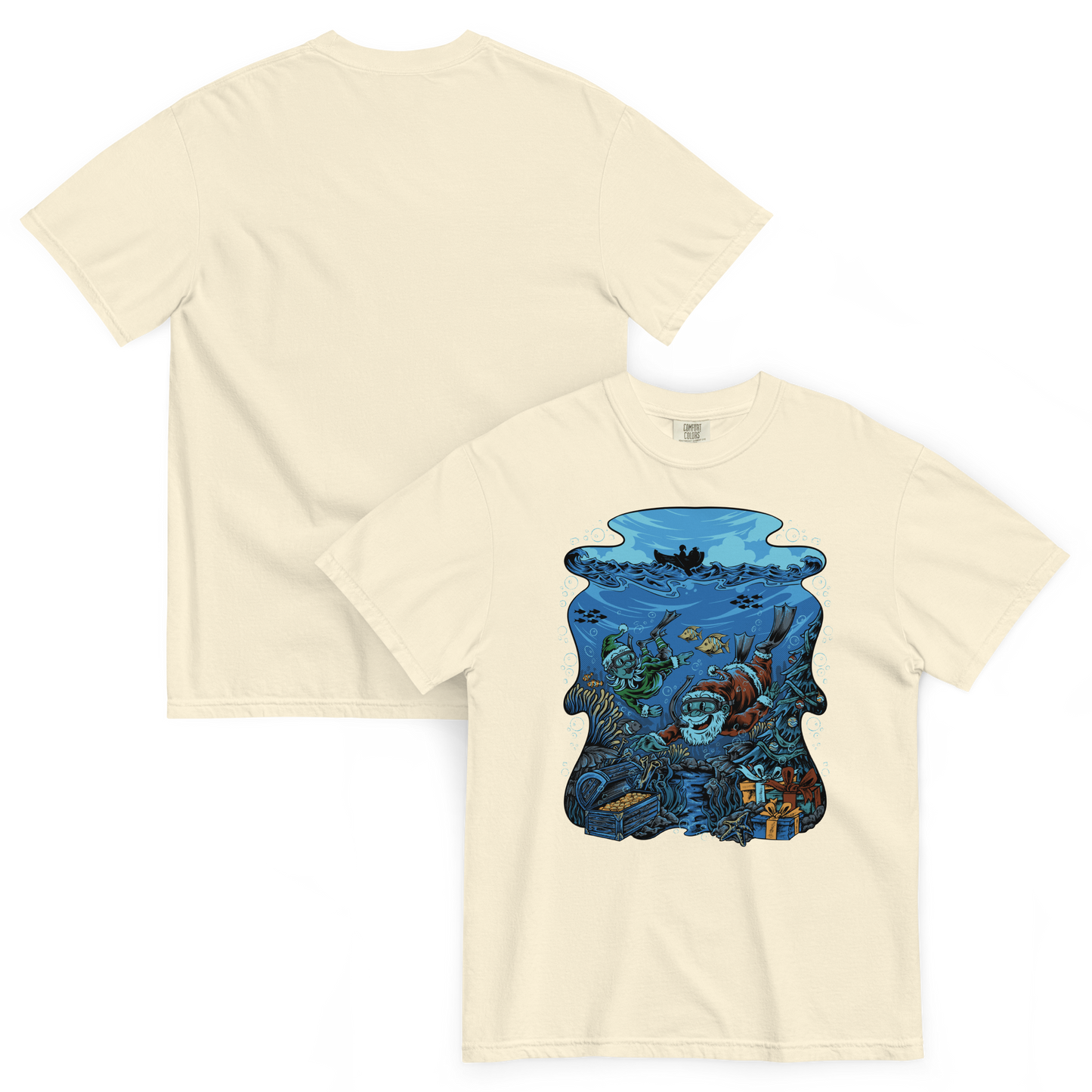 Snorkelin' Santa: Reef's Greetings Tee