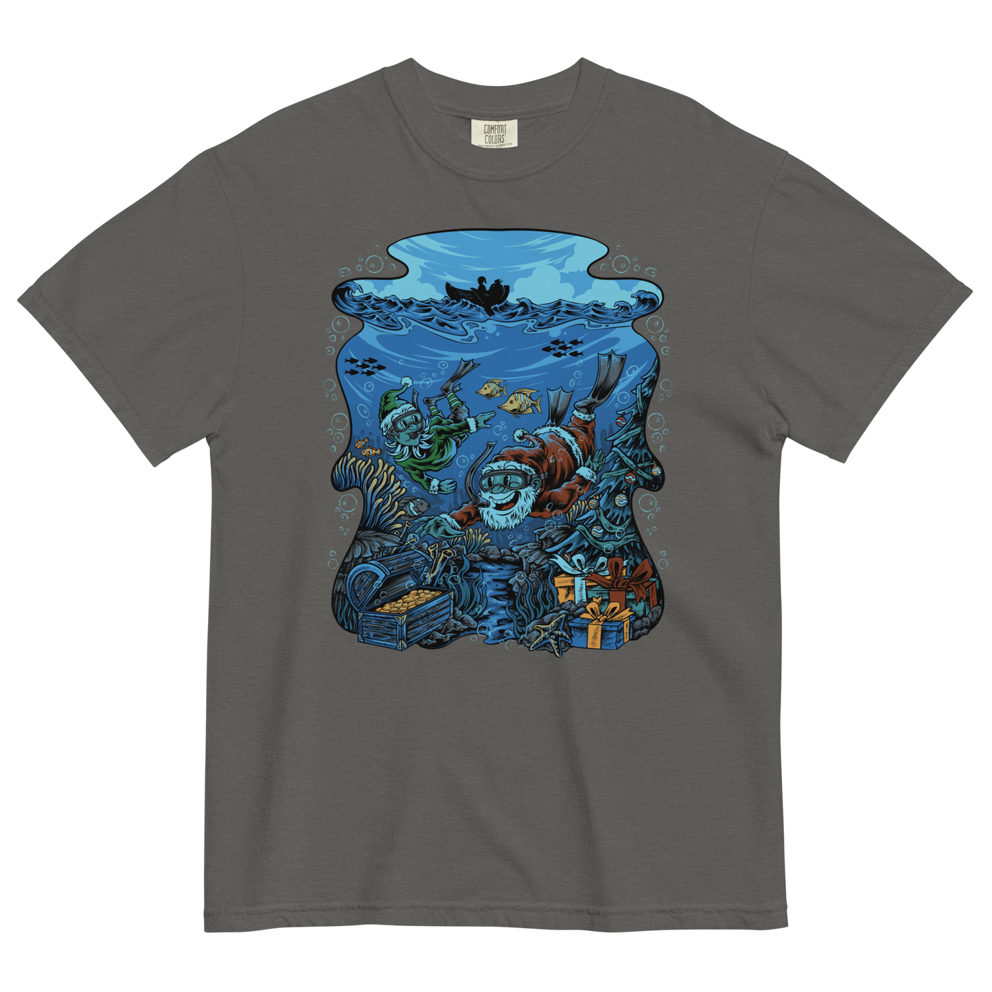 Snorkelin' Santa: Reef's Greetings Tee