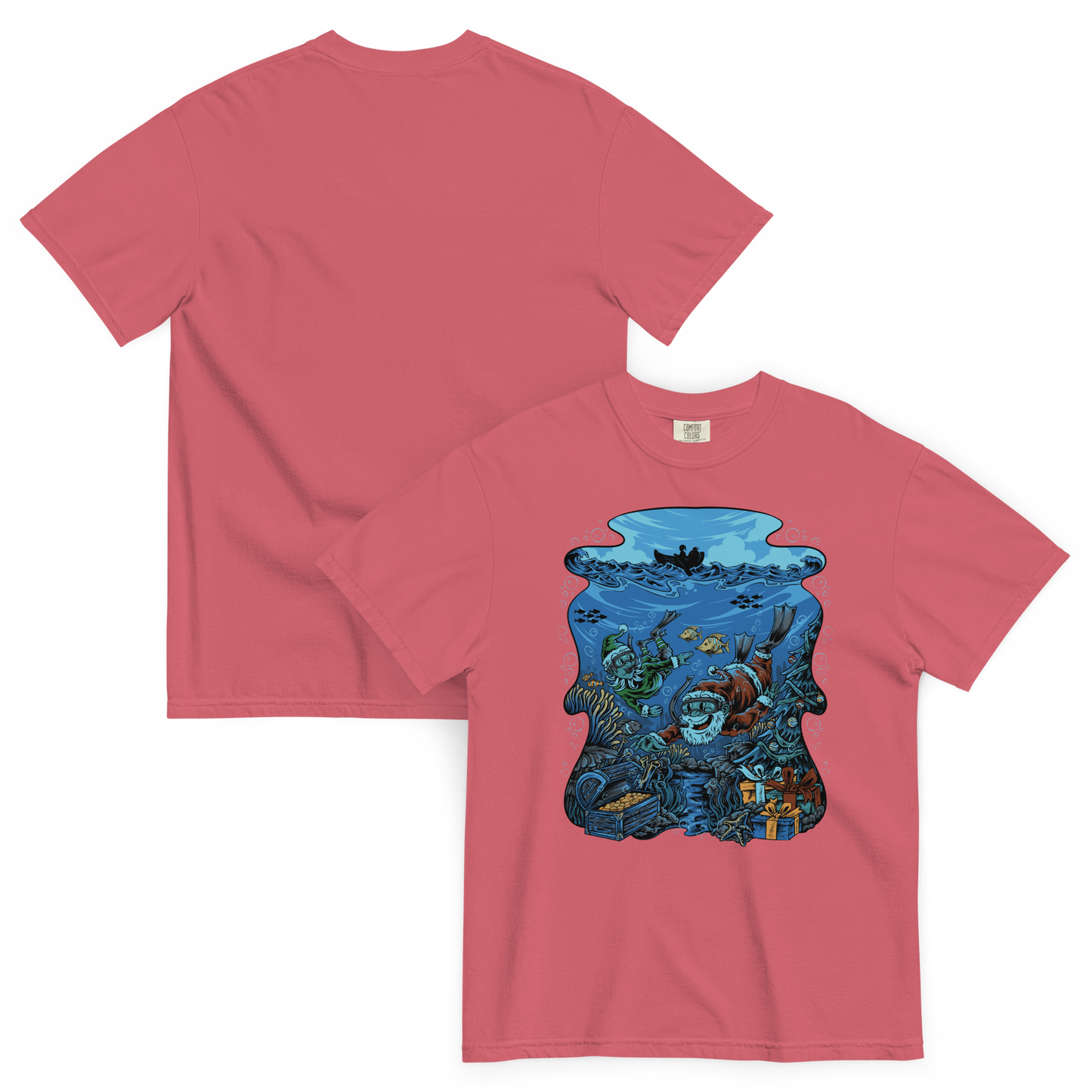 Snorkelin' Santa: Reef's Greetings Tee