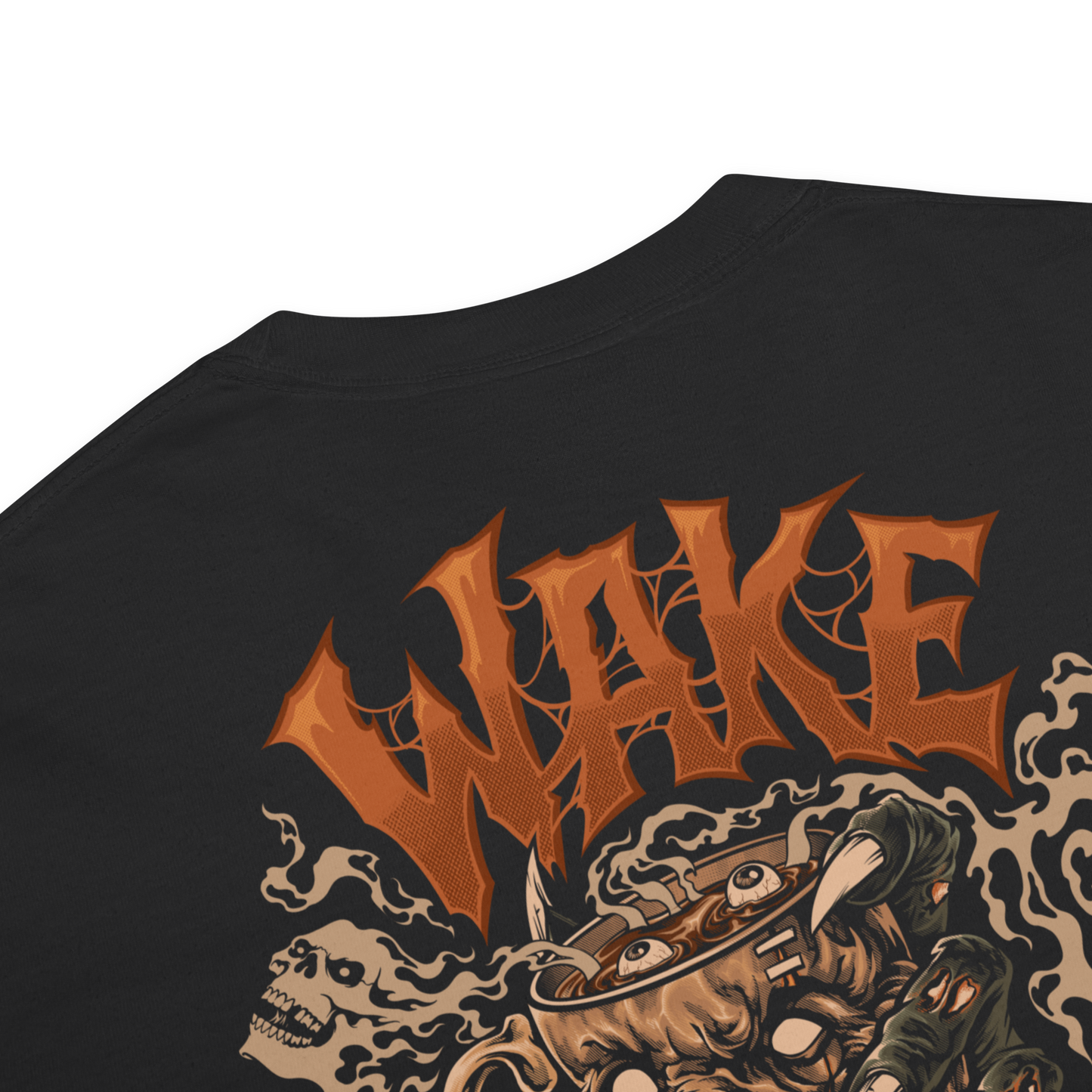 Wake The Dead Coffee T-Shirt (Double-Sided Print)